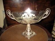 ŻARDINIERA secesyjna z oryginalnym szkłem