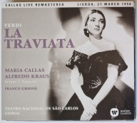 Verdi La Traviata Maria Callas Alfredo Kraus Franco Ghione EX 2x CD Irl