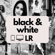 Presety do Adobe Lightroom Na Każde Urządzenie Czarno - Białe