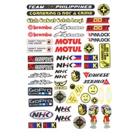 NAKLEJKI NA KASK MOTOR MOTOCYKL ROWER MOTUL BREMBO DAINESE