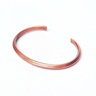 Bransoleta z czystej, polskiej miedzi. Ręczna praca, niespotykany profil.