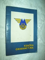 KSIĄŻKA GWARANCYJNA - MOTOZBYT - PRZEDSIĘBGIORSTWO PAŃSTWOWE
