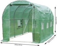 Szklarnia ogrodowa foliowa tunel 3x2x2 m 6m2 osłona UV stalowa