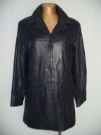 SUPER KURTKA granat 100% LEATHER MIEKKA 40 42