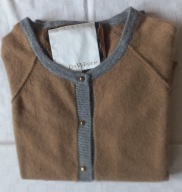 In Wear luksusowy, lekki kardigan mix wełny i angory