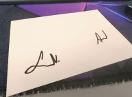 AVI X LOUIS VILLAIN autograf pocztówka