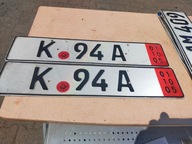 Niemieckie Tablice Rejstracyjne + Ramki kolekcjonerskie