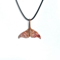 Płetwa wieloryba, wisiorek z miedzi. Potęga i siła! Maly.