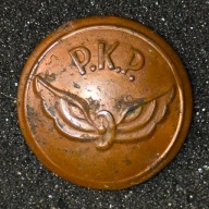 Guzik PKP - wzór lata 50.