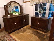 Piękna komoda bufet z lustrem + pomocnik