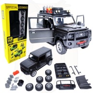 Model Suzuki Jimny metalowy samochód 1:32 zestaw do tuningu CZARNY