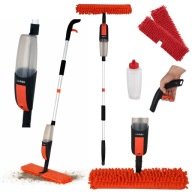 Mop Obrotowy Płaski Dwustronny Ze Spryskiwaczem Solidny + 2 Mikrofibry