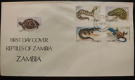 !! ZWIERZĘTA -ZAMBIA 1984 - KOPERTA FDC - STAN BDB !