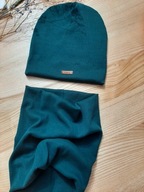 Komplet dla chłopca 54-56 prążek butelkowa zieleń