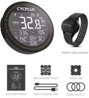 Licznik rowerowy Cycplus M2 + czujnik tętna Cycplus H1