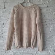 Ażurowy damski beżowy sweterek rozm. S/M