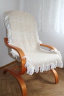 24828 NARZUTA KAPA WEŁNIANA NA FOTEL WYKONANA RĘCZNIE 1 SZTUKA 54 X 145 cm