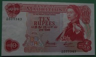 MAURITIUS - 10 rupii 1967 / UNC/UNC- / Bardzo rzadki w tym stanie