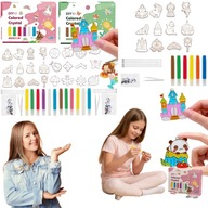 DUZY ZESTAW DO ROBIENIA BRELOCZKOW DLA DZIECI DIY BRELOCZKI SZABLONY XXL