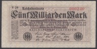 Niemcy 5 Miliardów Marek 1923 Rosenberg 120c