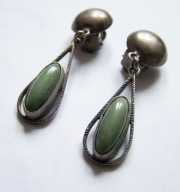 Design Orno srebrne klipsy