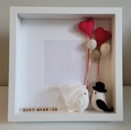 Personalizowana Ramka para młoda balony ślub