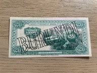 Burundi - 20 franków - 1960 - bardzo rzadki