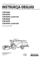 CX5080 CX5090 CX5090 CX6080 CX6090 CX6090 instrukcja obsługi NEW HOLLAND