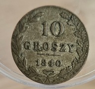 10 groszy 1840 MW Polska, Zabór rosyjski