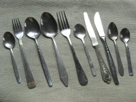 SZTUĆCE stal NIERDZEWNA 10 sztuk na DZIAŁKĘ lub dla Gości z UKRAINY ___ #-1