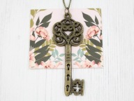 wisiorek KLUCZ kluczyk vintage retro piękny NB72