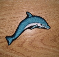 Delfin termo naszywka naprasowanka łata haft