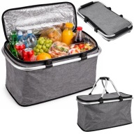 KOSZ PIKNIKOWY TERMICZNY SKŁADANY NA ZAKUPY IZOLACYJNY