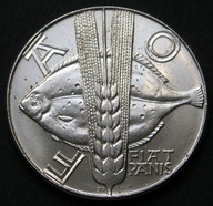 Polska 10 złotych 1971 - FAO - FIAT PANIS - flądra