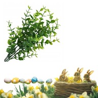 KWIATY SZTUCZNE jak żywe EUKALIPTUS BORÓWKA stroik ŚWIĘCONKA na wielkanoc