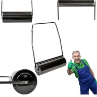 WALEC OGRODOWY DO TRAWY TRAWNIKA ZIEMI METALOWY STALOWY 80CM POJEMNOŚĆ 63L