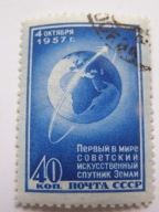 ZSRR - start Sputnika I w Kosmos - Mi. 2036 kasowany