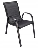 Krzesło ogrodowe Jumi metal czarny