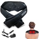 Masażer Shiatsu do szyi karku i pleców z podgrzewaniem czarny pro