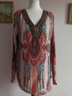 FEE RED BLUZKA Paris hippie boho koraliki 36/38