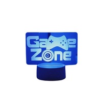 Lampka Game Zone - Lampka 3D, lampka nocna + kolory, neon, LED, USB, Game