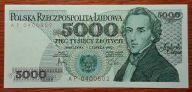 PRL 5000 zł 1982 AP 0400802 Stan unc
