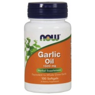 Now Foods Garlic Oil 1500mg (bezwonny olej z czosnku) 100 miękkich kapsułek