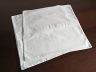 POSZEWKI BAWEŁNIANE - ADAMASZKOWE 43 / 43 cm. 2 szt. z3.