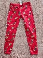 Spodnie czerwone 134