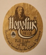 ETYKIETA - GDAŃSK - Browar Gdańsk - Hevelius BEER Full Light