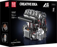 Klocki Mould King 10087 Technic silnik rzędowy 4-cylindrowy L4, na baterie