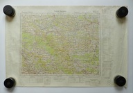 TOMASZÓW LUBELSKI, ZAMOŚĆ, JAROSŁAW, HRUBIESZÓW - MAPA SZTABOWA WH/SS 1944