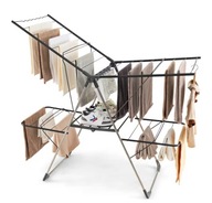 2-poziomowa składana suszarka do ubrań z regulowanymi skrzydłami Wytrzymała