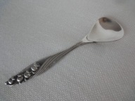 HEFRA RESOVIA posrebrzana łyżeczka z konwalią PRL